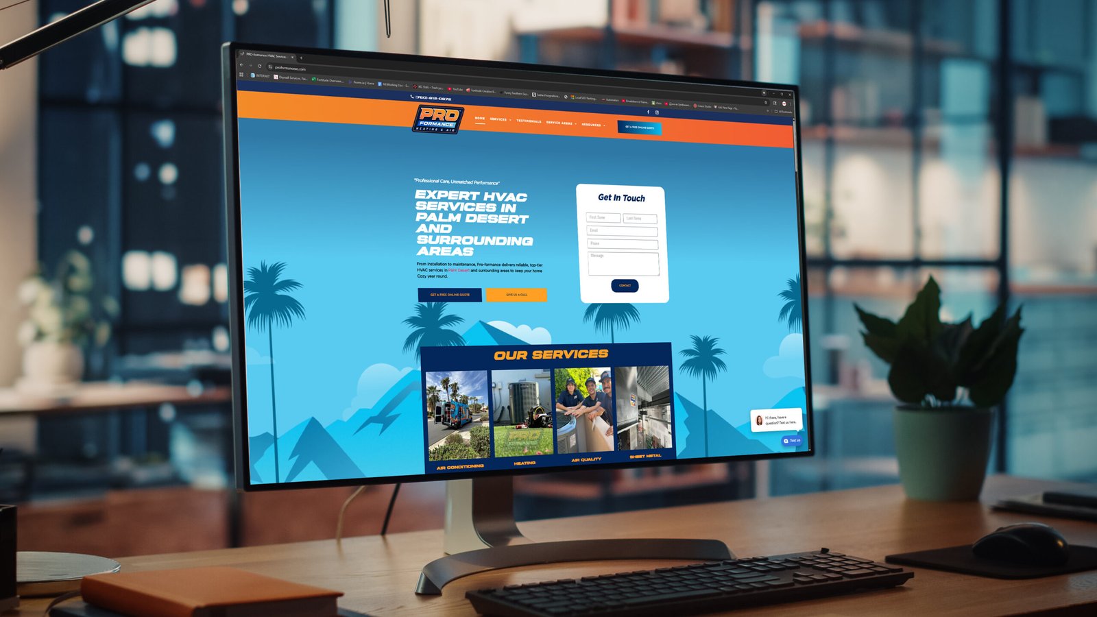 Pro Formance HVAC Website by Fortitude Creative